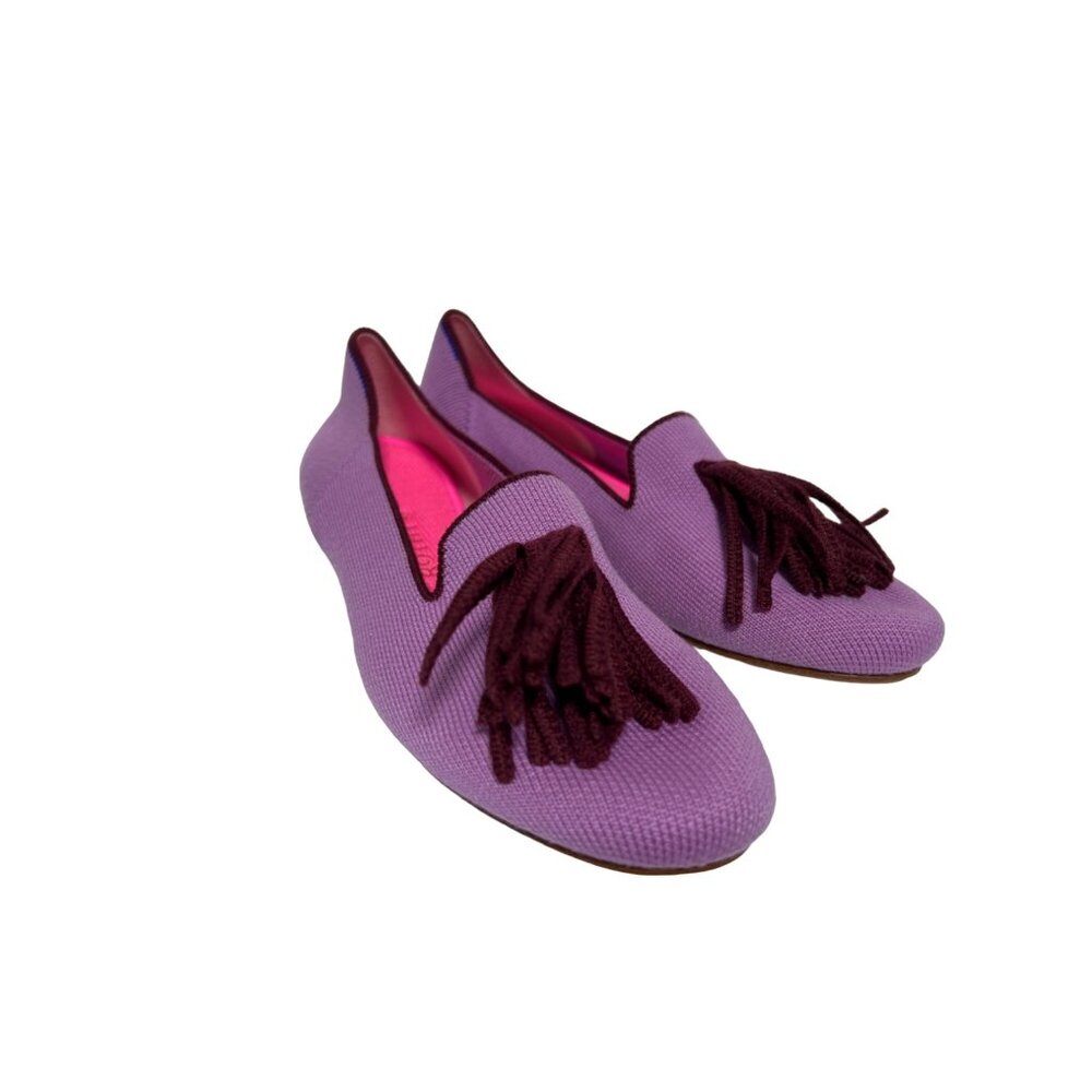 Rothy's The Merino Tassel Loafer Lavender Wool Blend Flats Women’s US 7.5